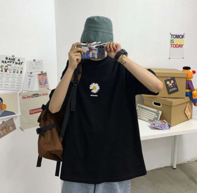 Áo thu tay lỡ Unisex bông dạng cặp