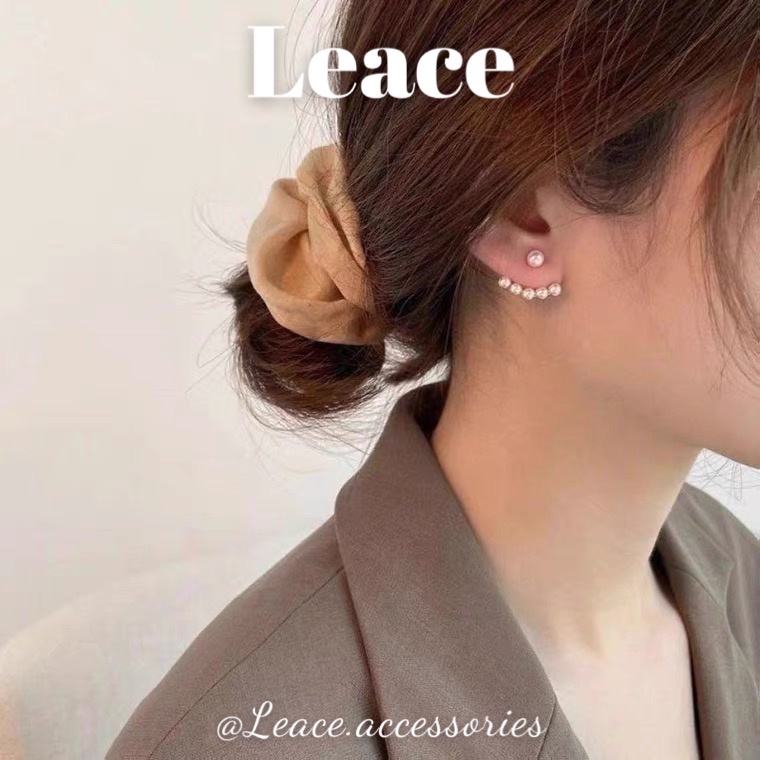 Bông tai khuyên tai hạt trai hình mỏ neo phong cách Hàn Quốc ER042 Leace.accessories