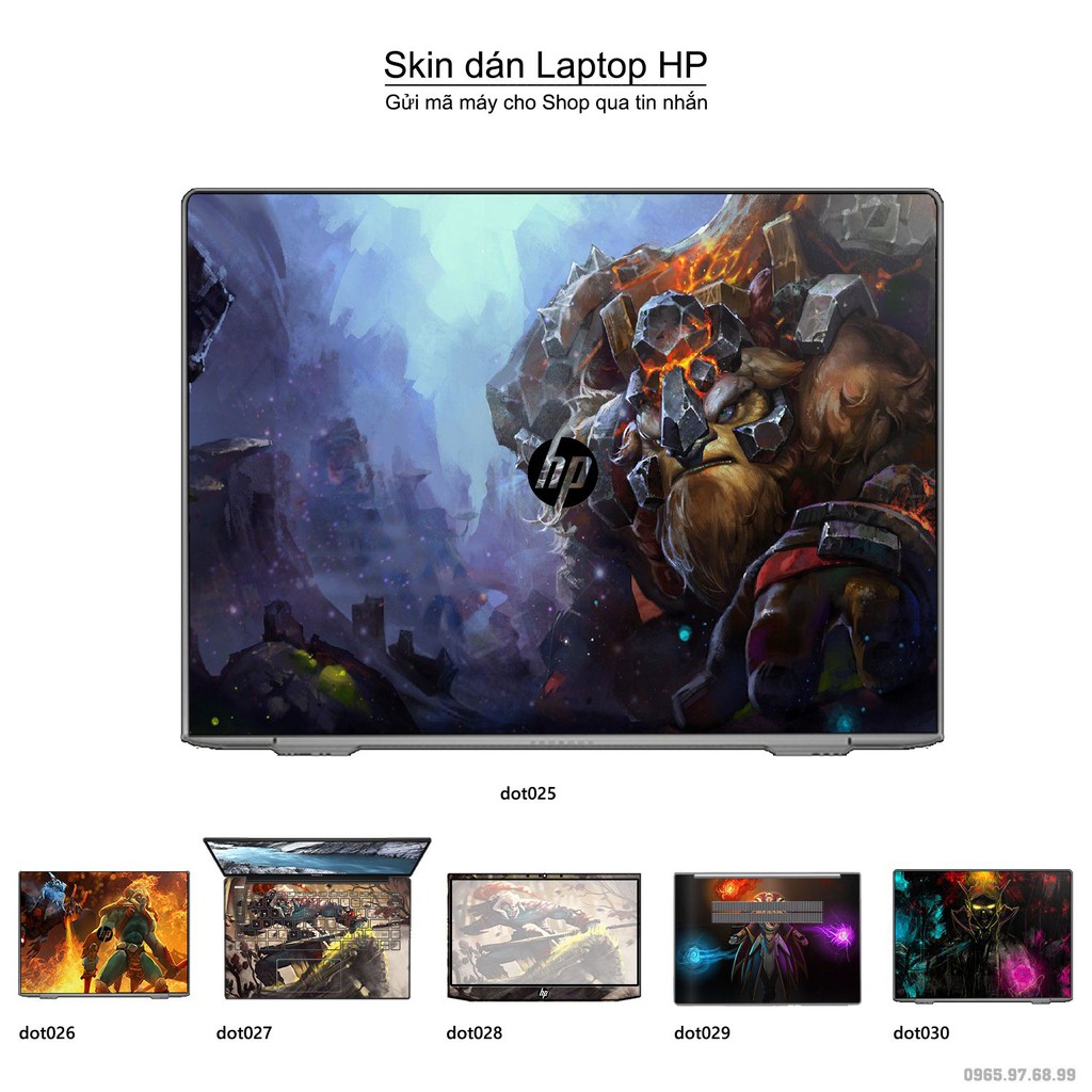 Skin dán Laptop HP in hình Dota 2 nhiều mẫu 5 (inbox mã máy cho Shop)