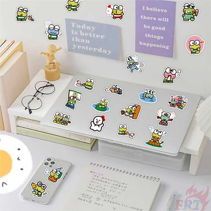 56 Cái / Bộ ☆ Nhãn Dán Kero Kero Keroppi ☆ Sticker Dán Tường Chống Thấm Nước Thời Trang