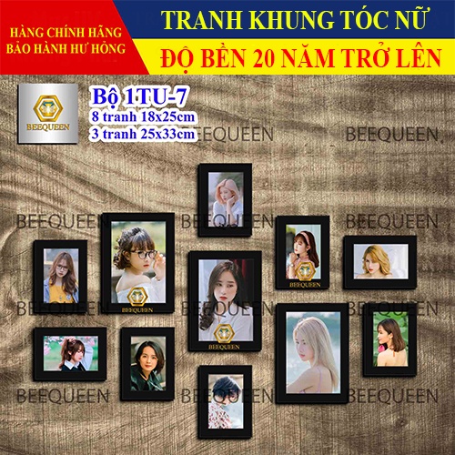 Album 20 Bộ Khung Tranh Tóc Nữ Trang Trí Salon Tóc - Tiệm Tóc Nam Nữ Siêu Bền Đẹp