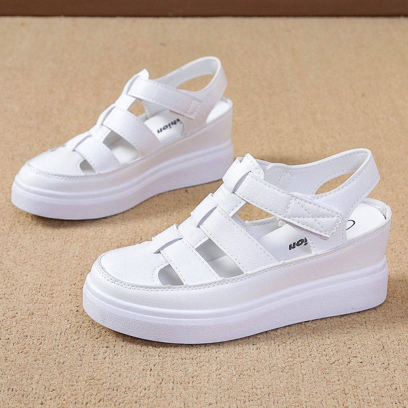 Giày sandal đế xuồng tăng chiều cao thời trang mùa hè mới