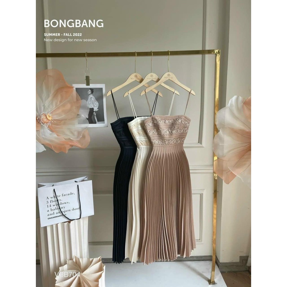 Đầm maxi 2s dập ly