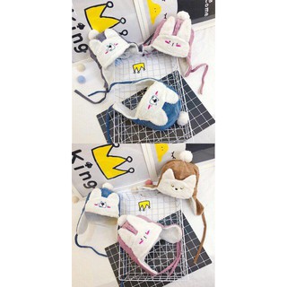 MŨ LÔNG HÌNH CÁO CHO BÉ[ GIÁ CHUẨN SHOPEE ]