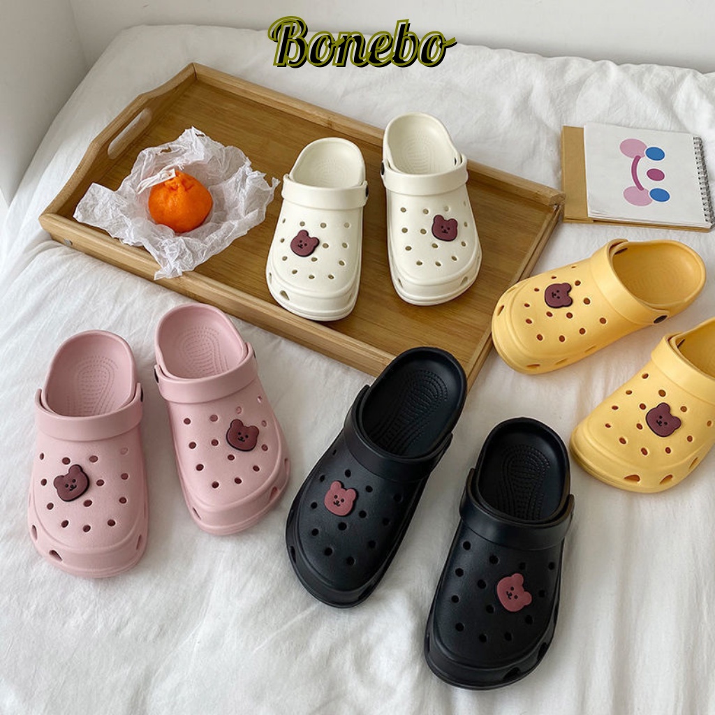DÉP SỤC NHỰA NỮ dép đi mưa chống hôi chân siêu nhẹ quai ngang bít mũi chống nước DSN001