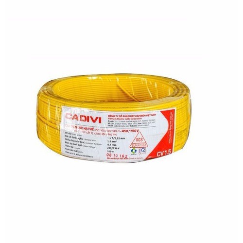 Dây điện đơn cadivi Cv 1.5, 2.5, 4.0, 6.0, 8.0, 10 mm2