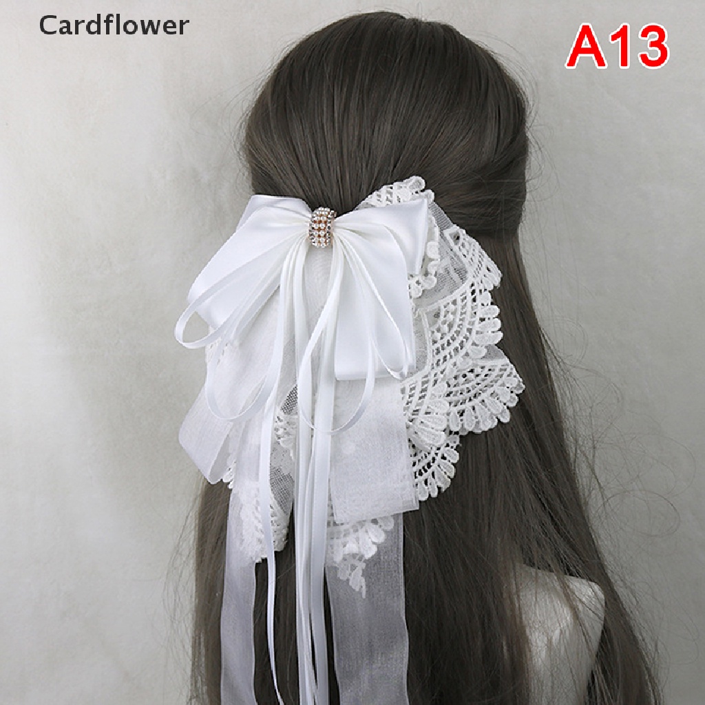 1 Kẹp Tóc Nơ Ren Hóa Trang Công Chúa Lolita