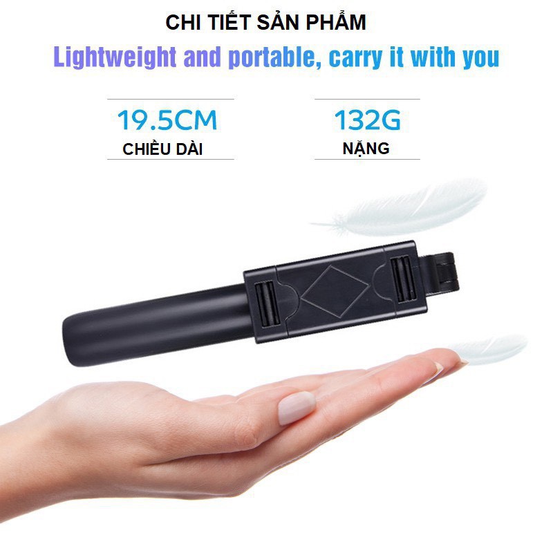 Gậy tự sướng 3 chân bluetooth K07 Cao Cấp - BẢO HÀNH ĐỔI MỚI