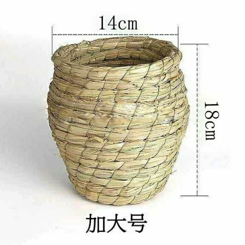 Tổ rơm cho vẹt, chim, chào mào, làm từ sợi rơm tự nhiên thủ công an toàn, dễ thay