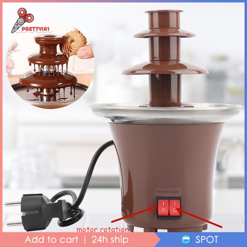 [Prettyia1] Máy Phun Sô Cô La Mini 3 Tầng Dùng Để Đựng Sốt / Sốt BBQ
