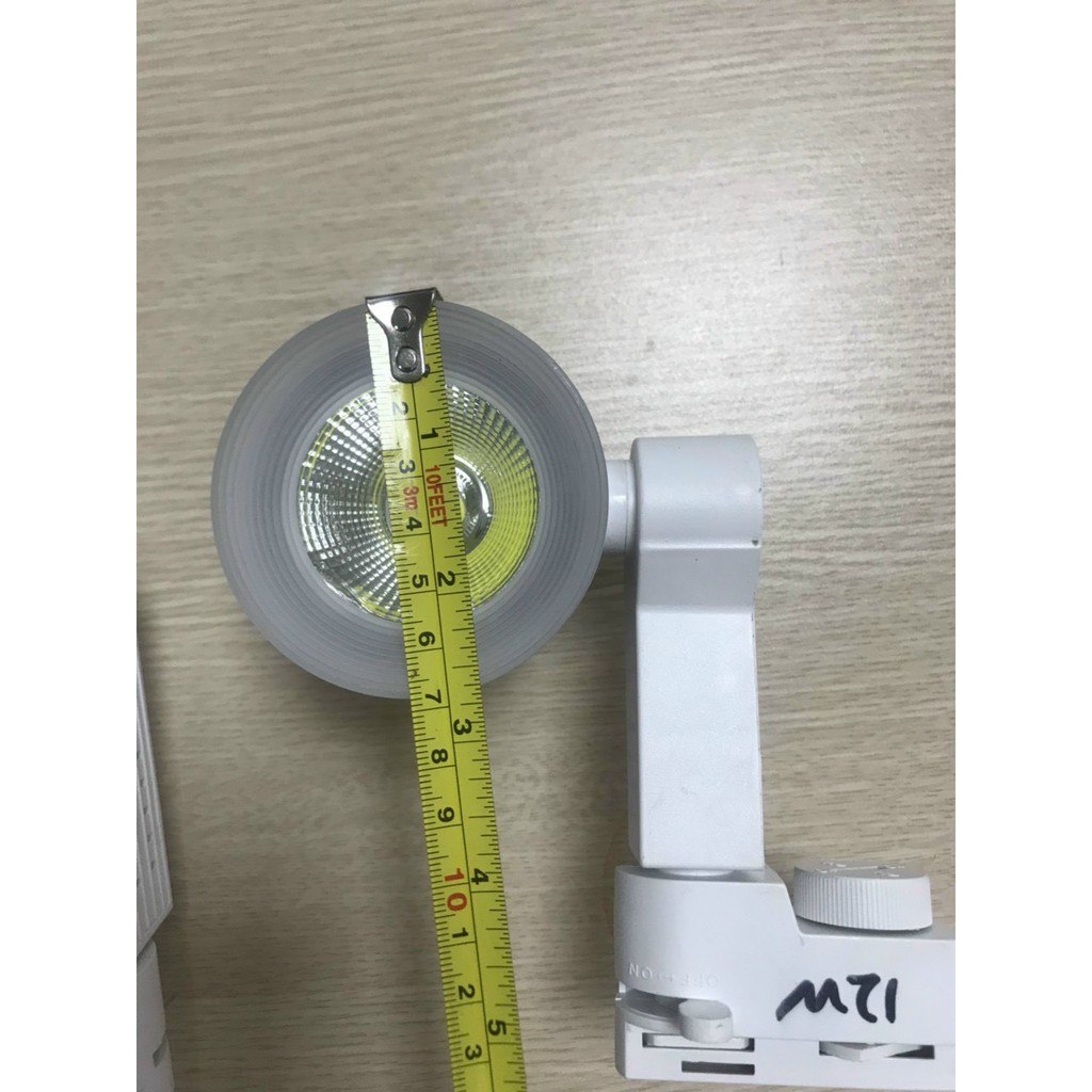 Đèn rọi ray cob hàng cao cấp 12w (vỏ đen và trắng) như hình