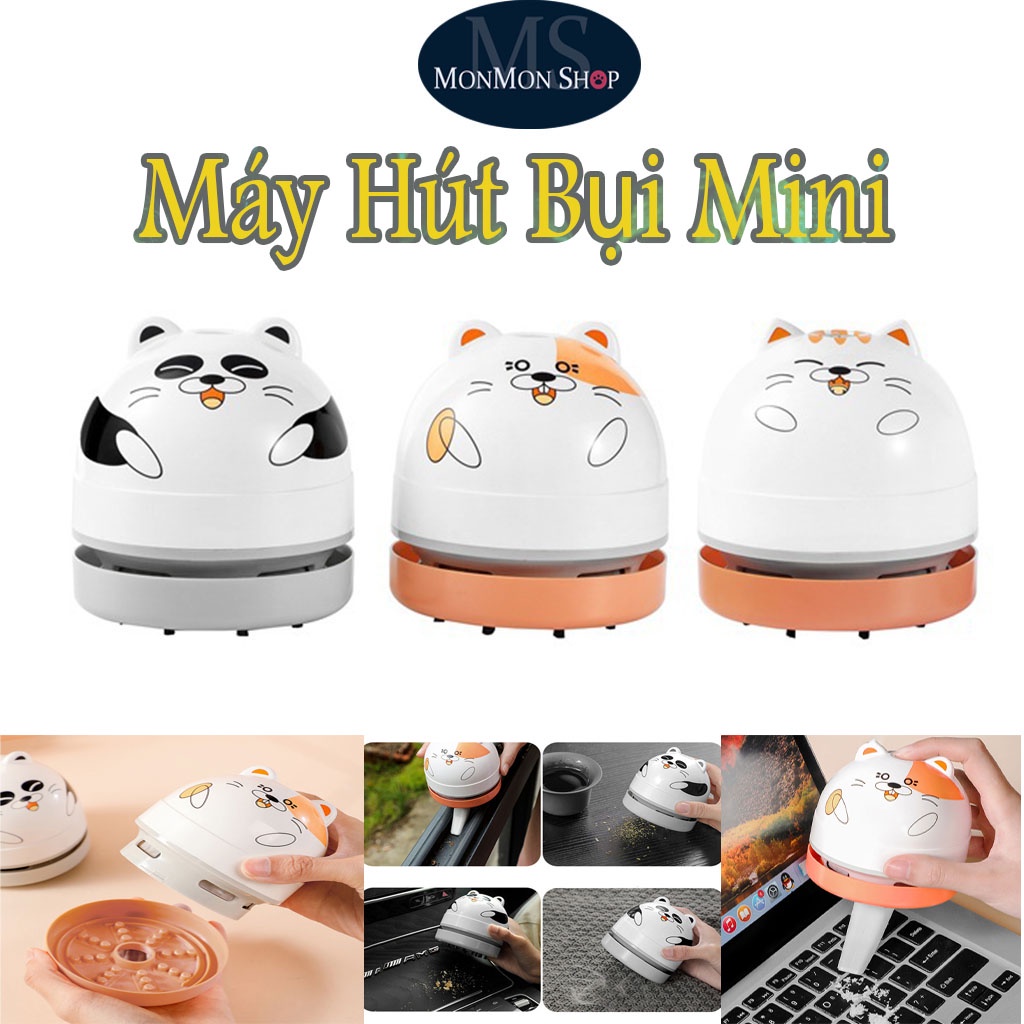 Đồ Chơi Máy Hút Bụi Mini Cầm Tay Hình Con Mèo Siêu Kute sạc Pin cổng micro USB tiện lợi chất lượng đảm bảo