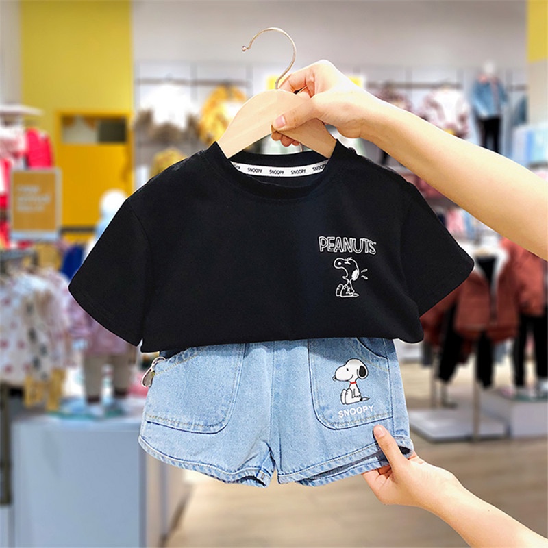 Áo Bé Trai Cộc Tay In Chú Chó Snopy, Áo thun trẻ em từ 1 - 5 tuổi chất cotton cao cấp - SUMO KIDS