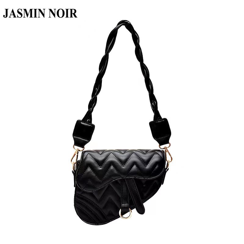 Túi đeo chéo JASMIN NOIR hình tam giác in hoa nhài thời trang cho nữ