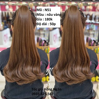 Giảm 20k.[ FREE SHIP] .Tóc giả ngoặm thẳng cúp dài 50p .Tơ cao cấp hàn quốc