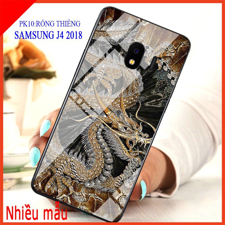 Ốp lưng kính 3D SAMSUNG J4 2018 sang trọng, ảnh thật shop có cung cấp video ạ