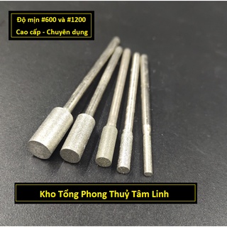 Mũi mài kim cương cát mịn 1200 grit chạm khắc ngọc cao cấp loại A| Kho tổng phong thuỷ tâm linh