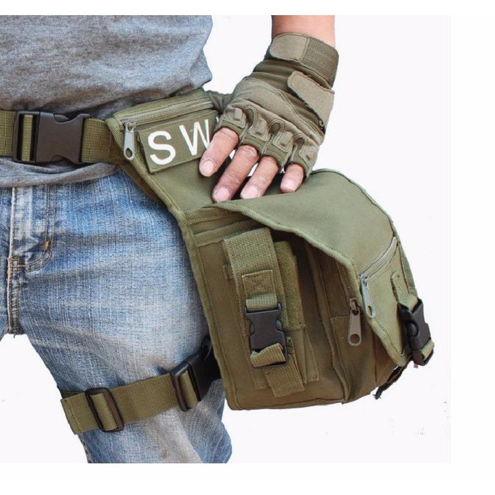 Túi đeo đùi Swat chiến thuật dành cho dân phượt, dã ngoại