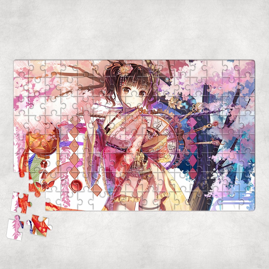Tranh ghép hình A4, A5 Anime, xếp hình KABANERI OF THE IRON FORTRESS - Mẫu 1
