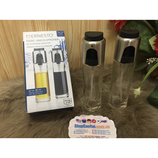 💁🏼‍♀️ set BÌNH XỊT DẦU/ GIẤM ERNESTO