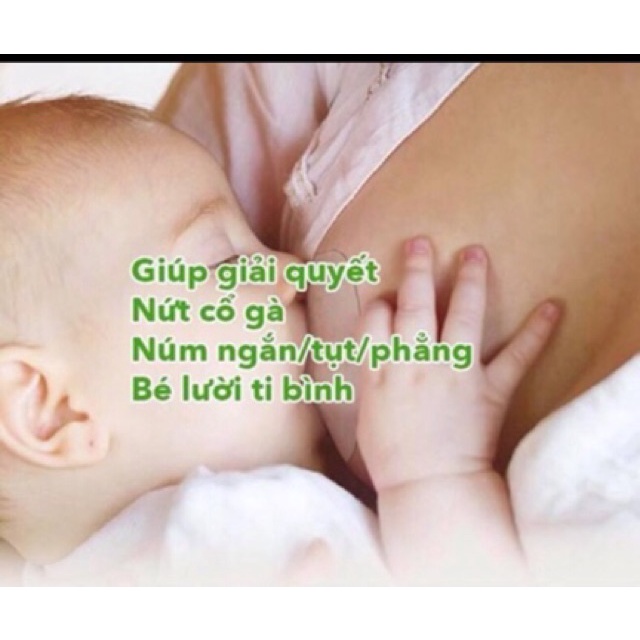 Bộ 2 núm trợ ty Silicon siêu mềm cho mẹ, Trợ ti cho bẹ và bé