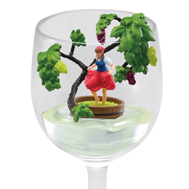Set rement re-ment terrarium cô gái làm nho mini new seal