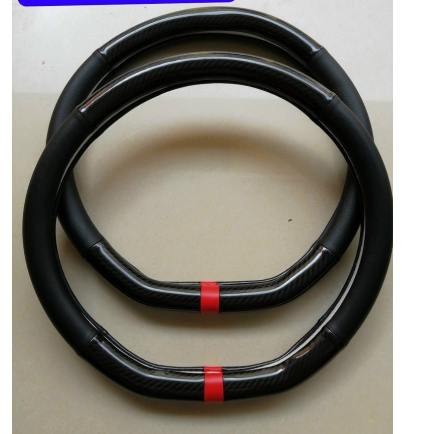 Bọc vô lăng chữ D cho xe Kia Seltos, XL7, Almera... kiểu dáng thể thao, ôm vô lăng, bám tay cầm