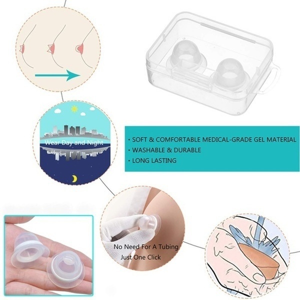 [Hàng mới về] Cặp dụng cụ định hình đầu ngực bằng silicon y tế không đau an toàn