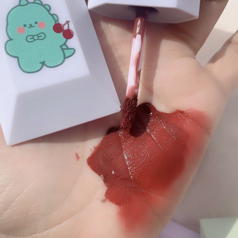 [Hàng mới về] Son kem lì trang điểm chống nước thiết kế vỏ hoạt hình dễ thương