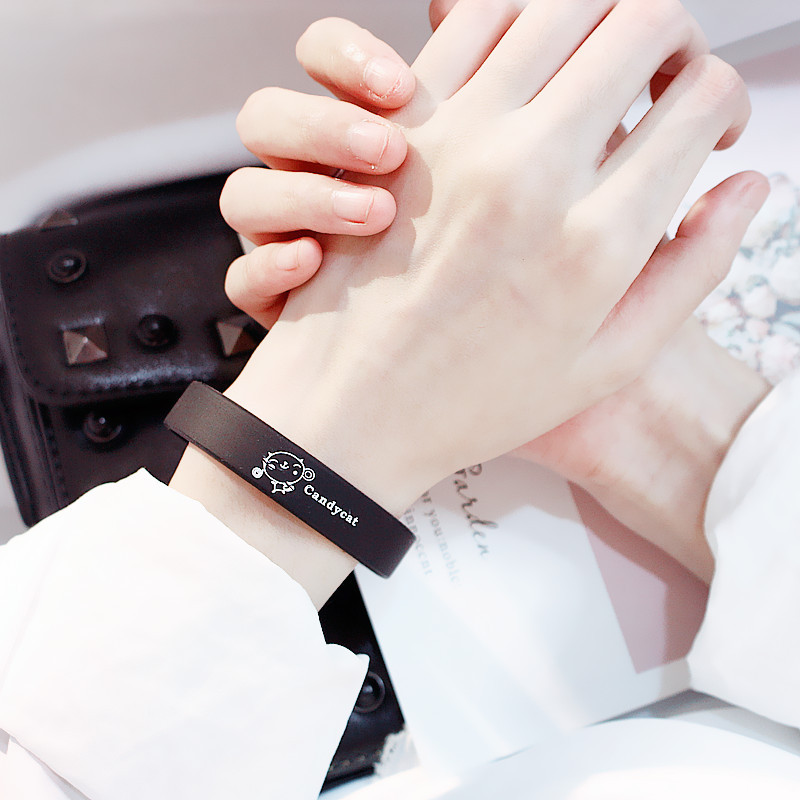 Vòng tay thể thao bằng silicon họa tiết hoạt hình đáng yêu cho bé