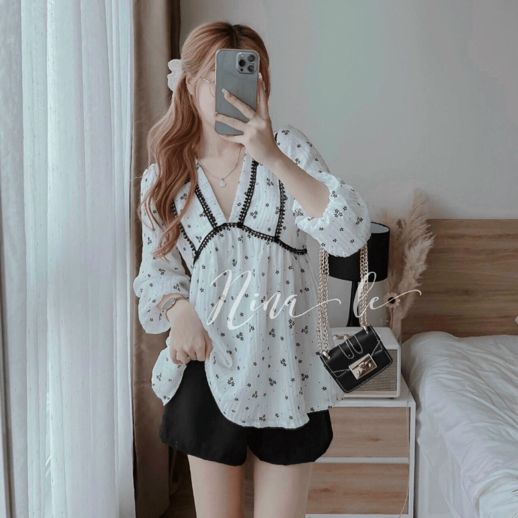 (Mẫu Mới) Sét Đũi Xô Viền Ren Cố Y Siêu Xinh UP HHP