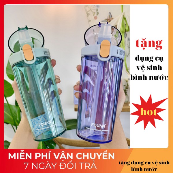 Bình nước THỂ THAO CAO CẤP 450ML - LOẠI DÀY Bình đựng nước bình nước thể thao