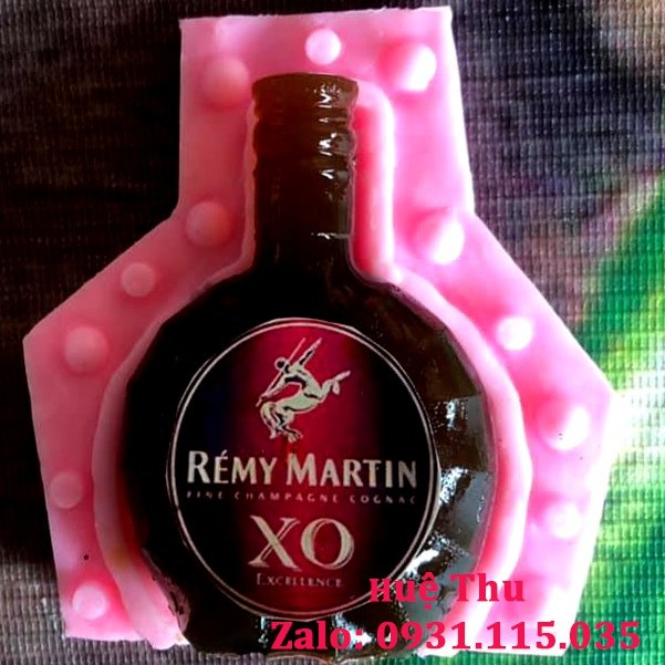Khuôn silicon Chai Rượu XO / Chivas làm bánh rau câu 3D 4D nhấn xôi