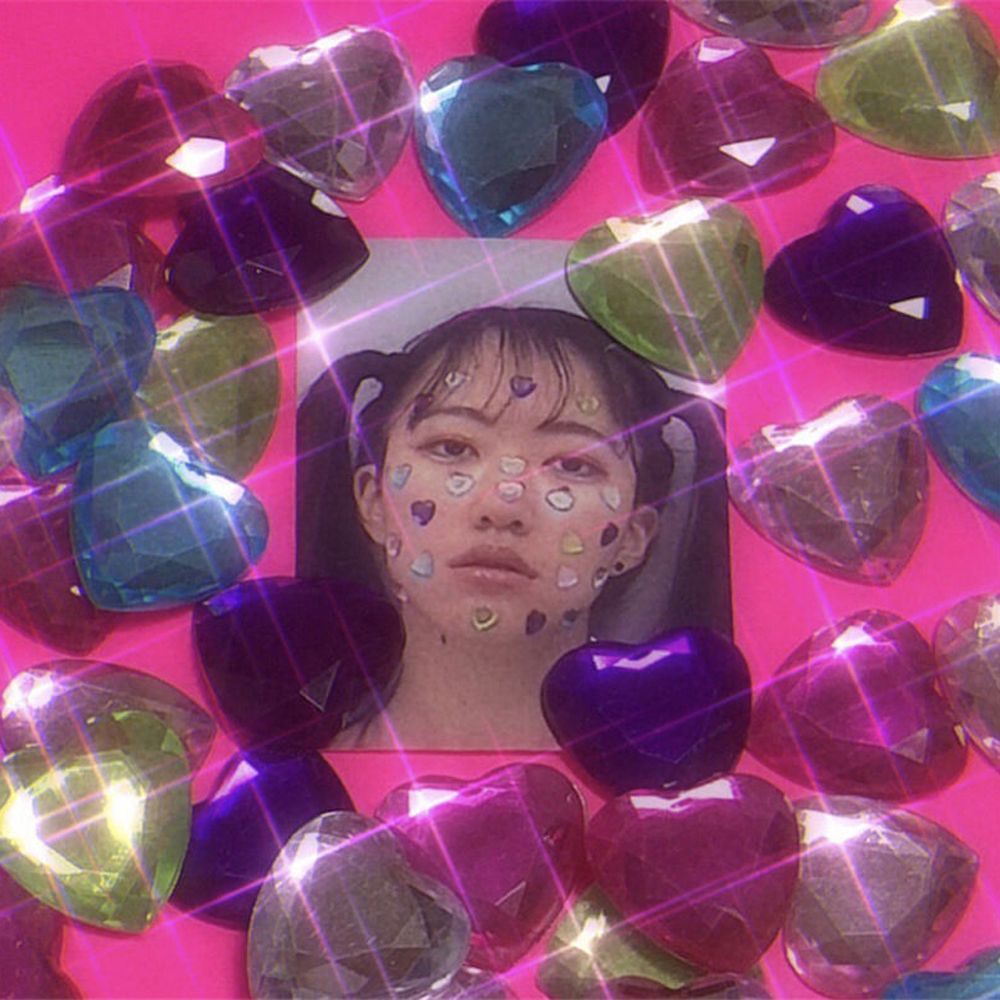 Miếng dán trang trí hình kim cương 3D dễ thương DIY ELEGANT81