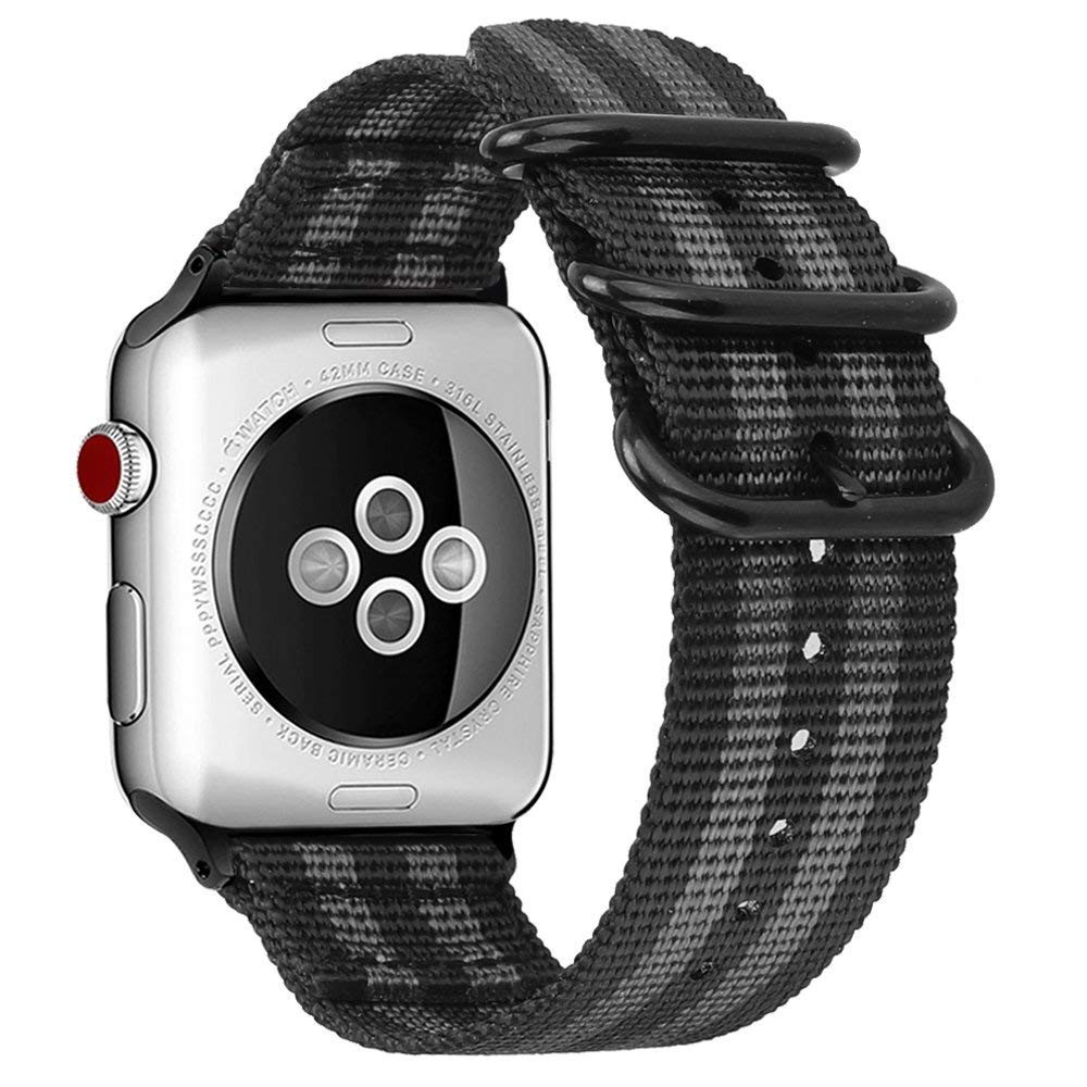 dây đeo đồng hồ Apple Watch chất liệu vải dù Nylon phong cách Nato cho Apple Watch