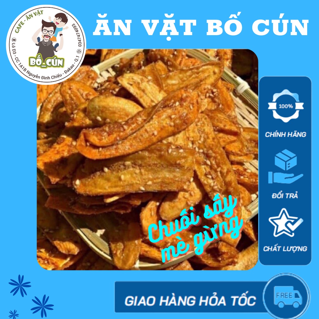 Chuối sấy mè gừng ( loại 1)