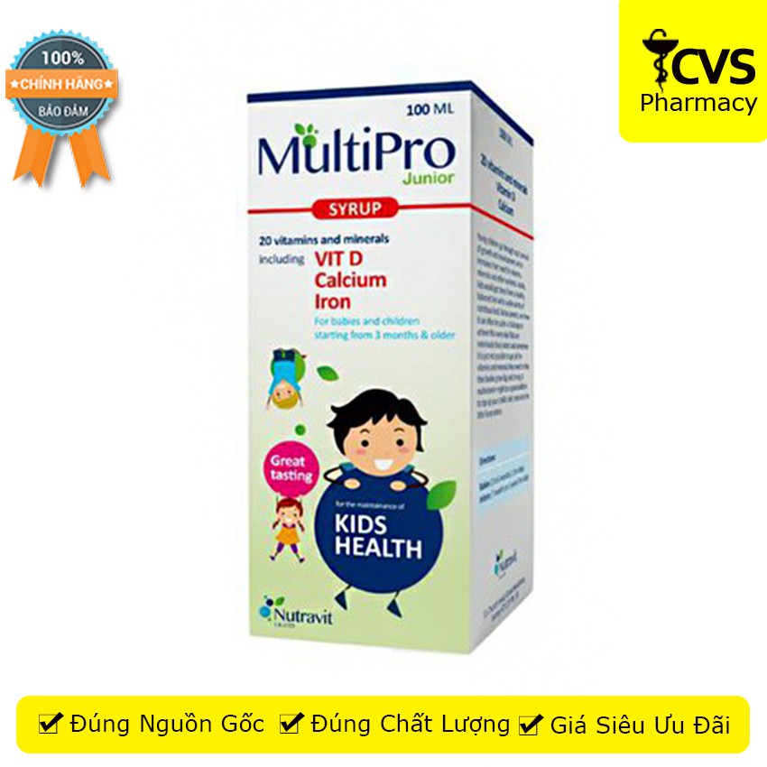 MultiPro Junior Syrup - Siro cải thiện biếng ăn, suy dinh dưỡng ở trẻ - cvspharmacy