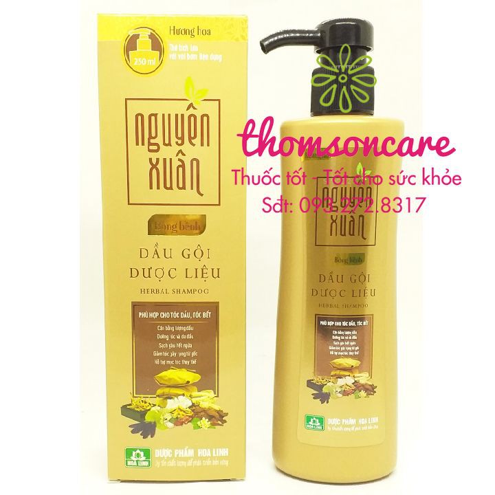 Dầu gội dược liệu Nguyên Xuân Vàng - Dành cho người tóc dầu, tóc bết - Chai có vòi tiện dụng | BigBuy360 - bigbuy360.vn
