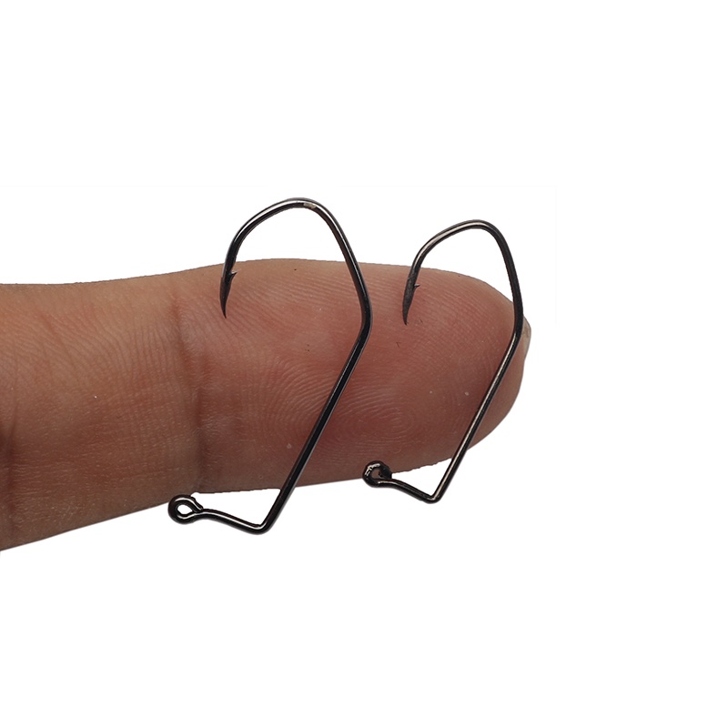 Set 50 Lưỡi Câu Chữ V Màu Đen 90 Độ Size 2# 4#