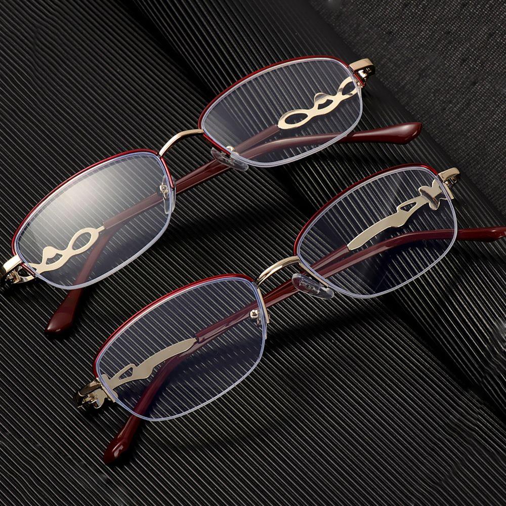 ESPO Mắt Kính Đọc Sách Gọng Kim Loại Trong Suốt Chống Bức Xạ Ánh Sáng Xanh Sang Trọng