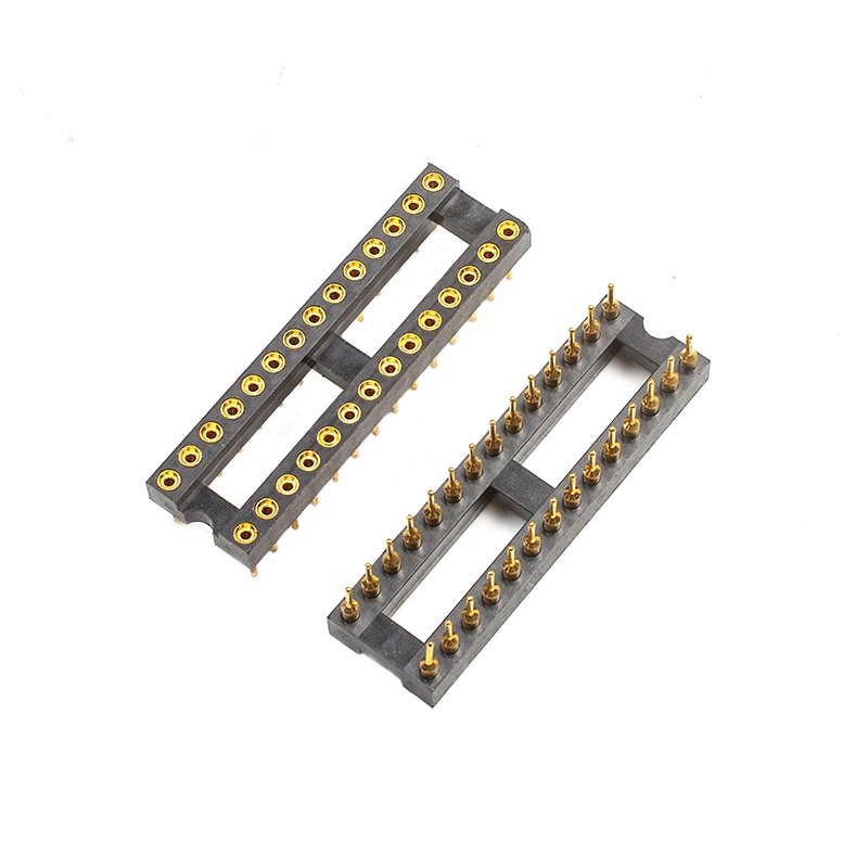 Ổ Cắm Điện Tròn Mạ Vàng 28 Pin Chuyên Dụng