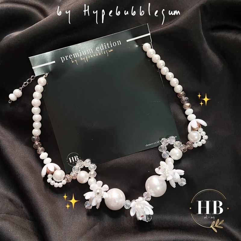 Vòng Cổ Chuỗi Hạt Delune Cao Cấp | Vòng Cổ Pha Lê Ngọc Trai | Vòng Cổ Choker Trang Trọng | Vòng Cổ Monte Bằng Đá | Ngọc Trai Lớn