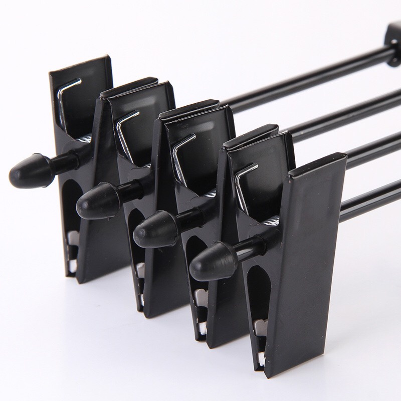 Móc treo quần áo, kẹp kim loại 31cm ( bộ 10 móc )