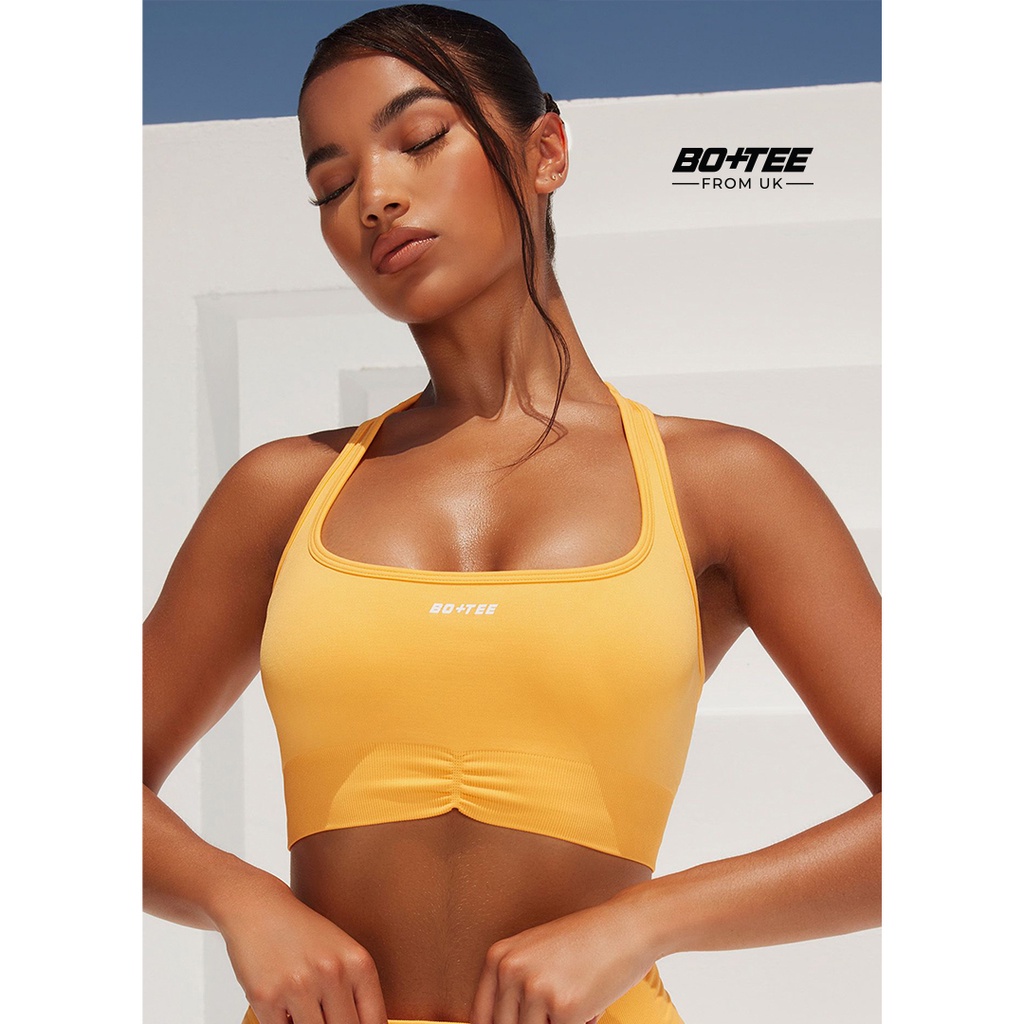 Bo+Tee - Set đồ tập gym, yoga, dance cao cấp bra 2 dây chéo lưng và quần legging cạp cao