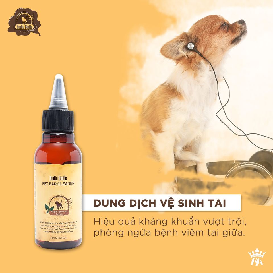 Dung dịch vệ sinh tai cho chó Budle 'Budle Pet Ear Cleaner 120ml | Shopee  Việt Nam