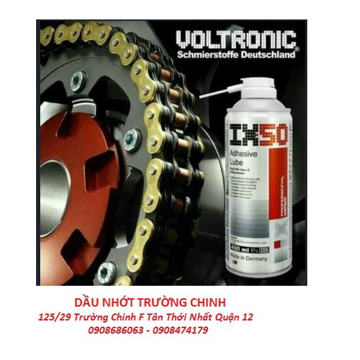 Chai xịt bảo dưỡng sên VOLTRONIC IX50 400ml