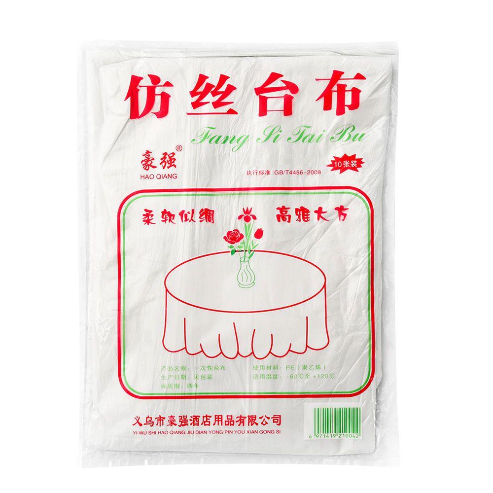 YOLA Set 10 / 50 / 100 Khăn Trải Bàn Dùng Một Lần Bằng Nhựa Chống Nước Dùng Một Lần Trang Trí Tiệc