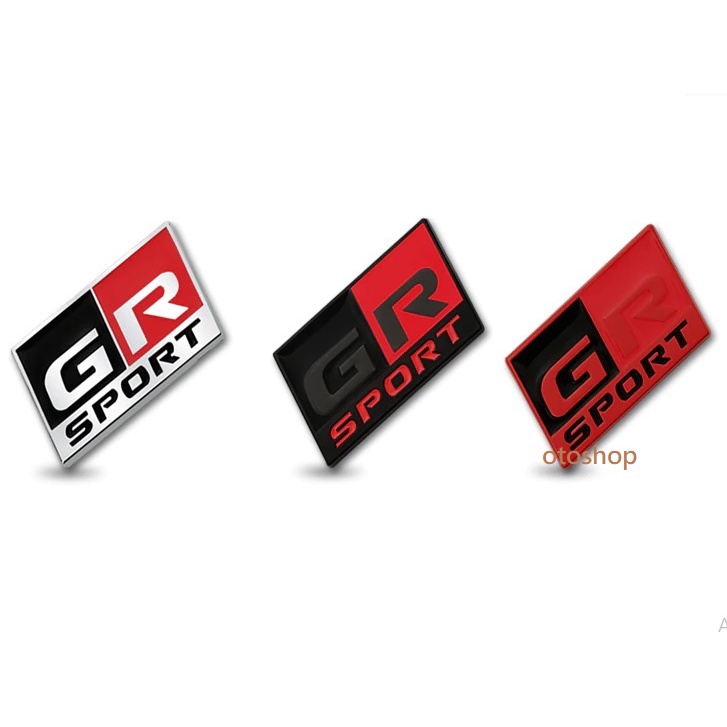 Tem chữ logo GR SPORT dán trang trí xe ô tô