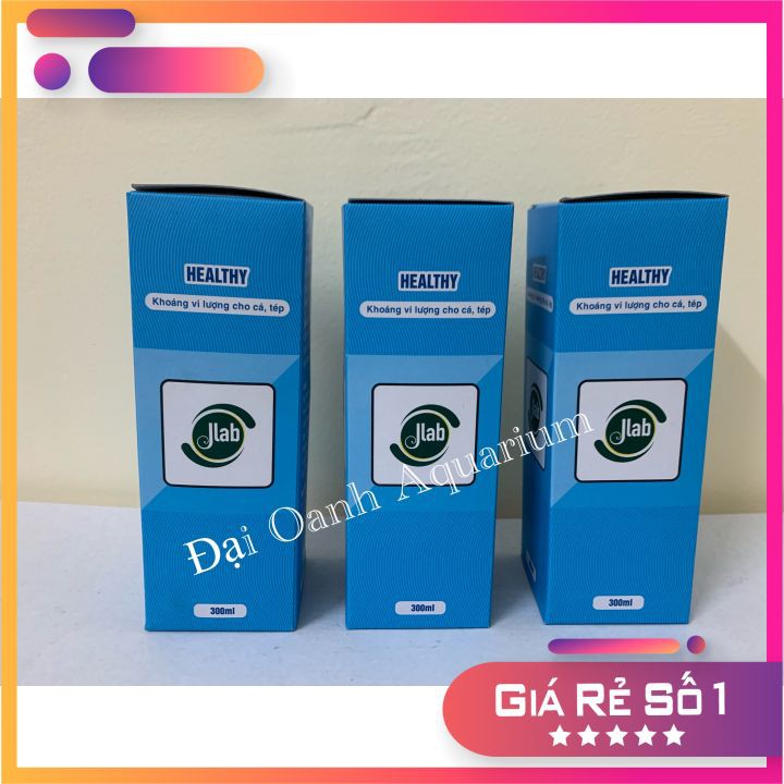 Khoáng Vi Lượng Cho Cá Tép Healthy JLAB - Bổ Sung Khoáng Ở Dạng Vi Lượng Giúp Mọi Loại Cá Tép Sinh Trưởng Ổn Định