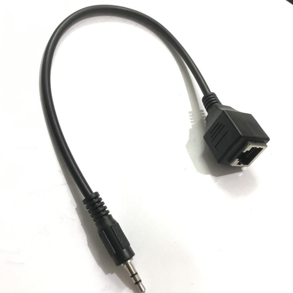 Dây cáp chuyển đổi âm thanh 3.5mm sang RJ45